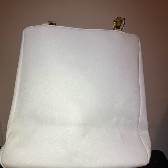 Vintage unused beaded elephant tote bamboo handles - Picture 7 of 9